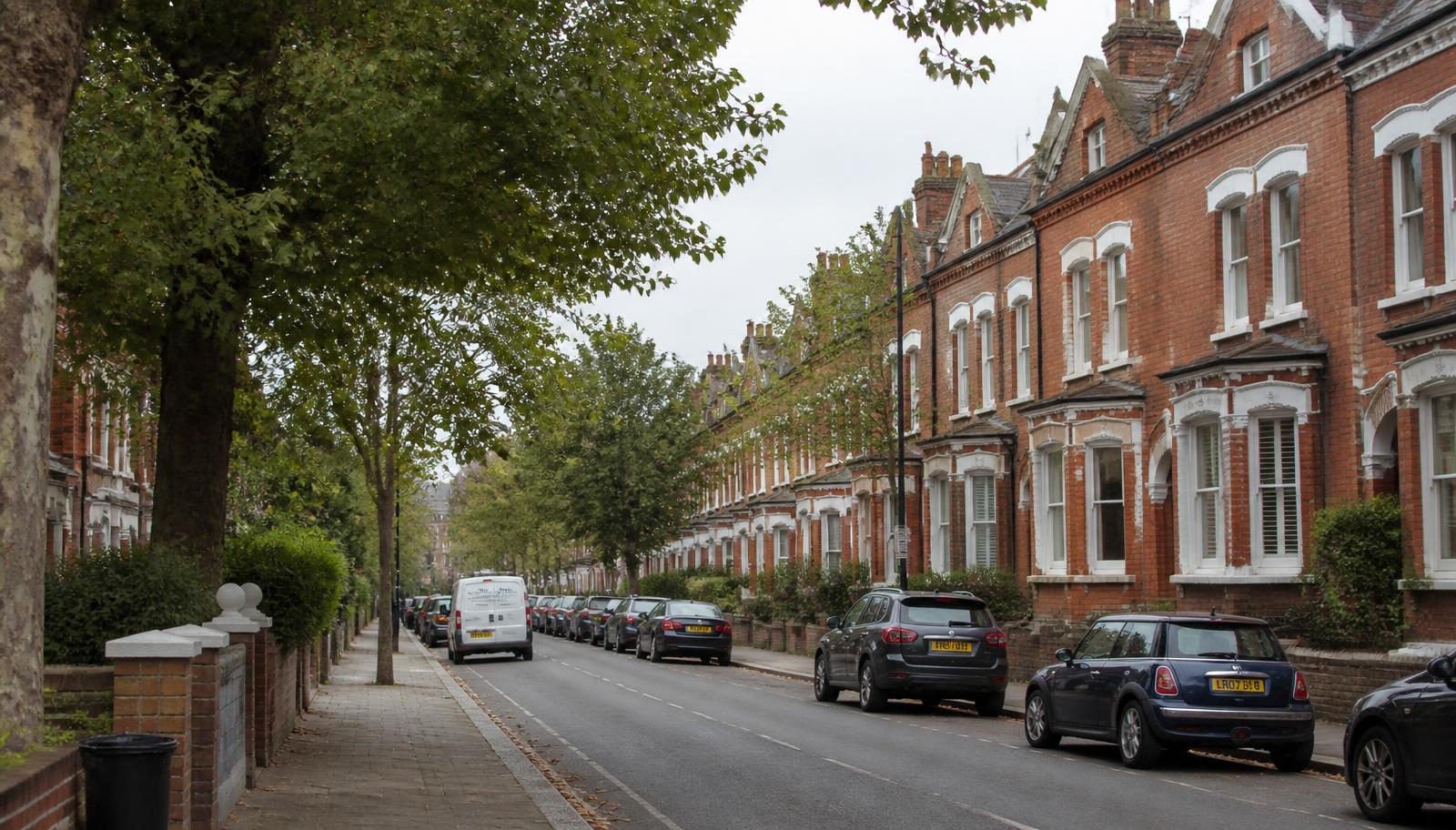 Residential street in Barnet, London